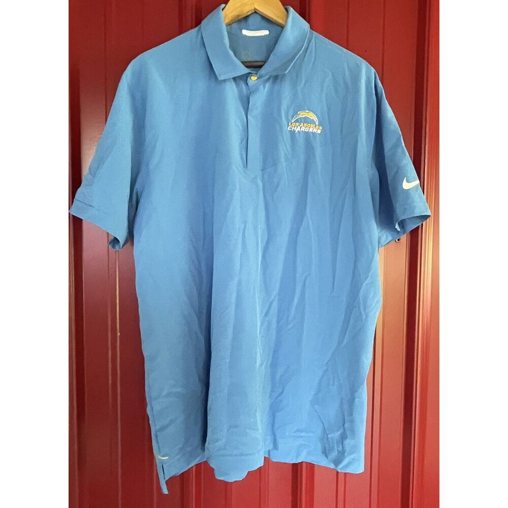 Nike Los Angeles Chargers Shirt Nike Dri Fit NFL Polo Mens XL